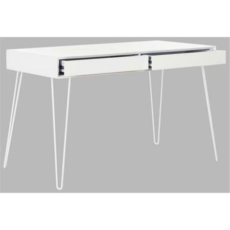 SAFAVIEH Cade Retro Desk, White FOX2225A